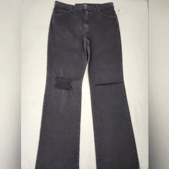 7 For All Mankind Black Tall Boot Distressed Style Denim Jeans - Picture 2 of 11